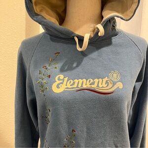 Element Blue Hoodie with Embroidered Details